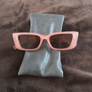 Aire pink square glasses